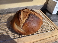 Darker Cross Cut Sourdough