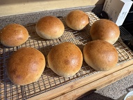Lighter Dark Rye Buns